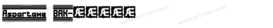 Aspartame BRK字体转换